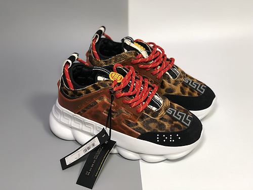 Italian luxury jewelry Versace_Versace 18 autumn and winter new men and women fashion trends thick bottom low-top casual sports shoes 36-45 yards-28f96481